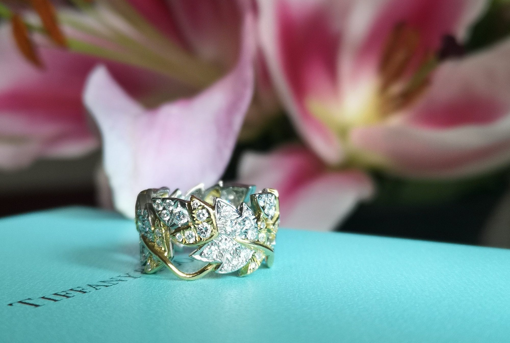 Tiffany & Co. Diamond Four Leaves Ring by Jean Schlumberger