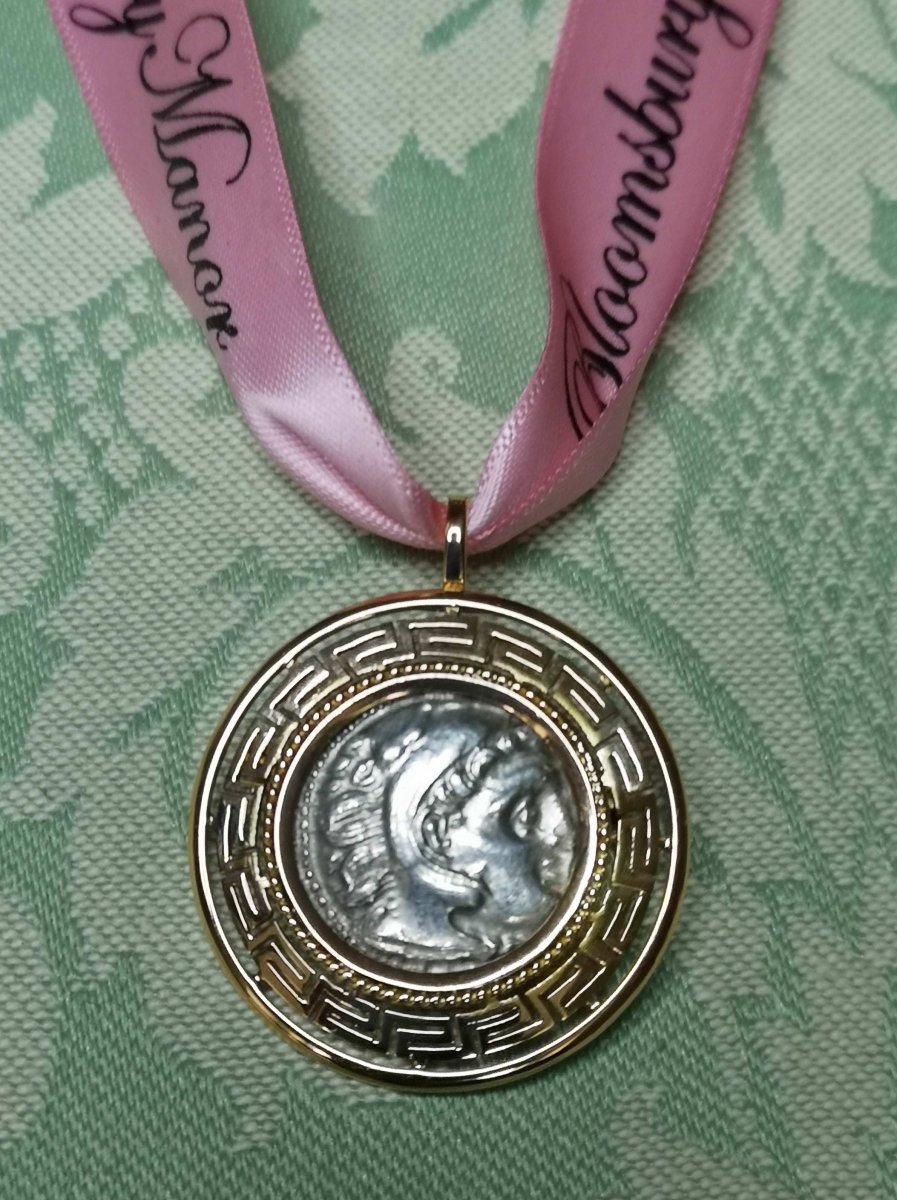 Ancient Greek Alexander the Great Drachm Coin 4BC Pendant Brooch - Bloomsbury Manor Ltd