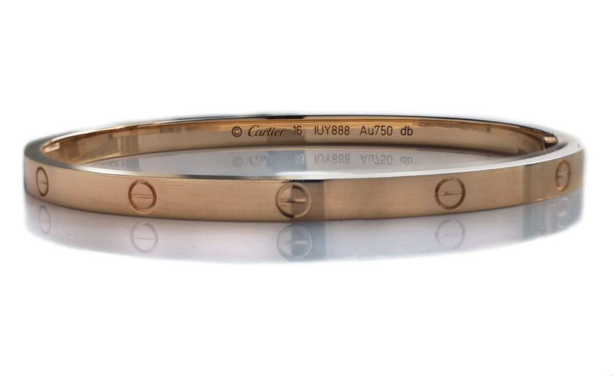 Cartier Rose Gold Love Bracelet, Small Model - Bloomsbury Manor Ltd