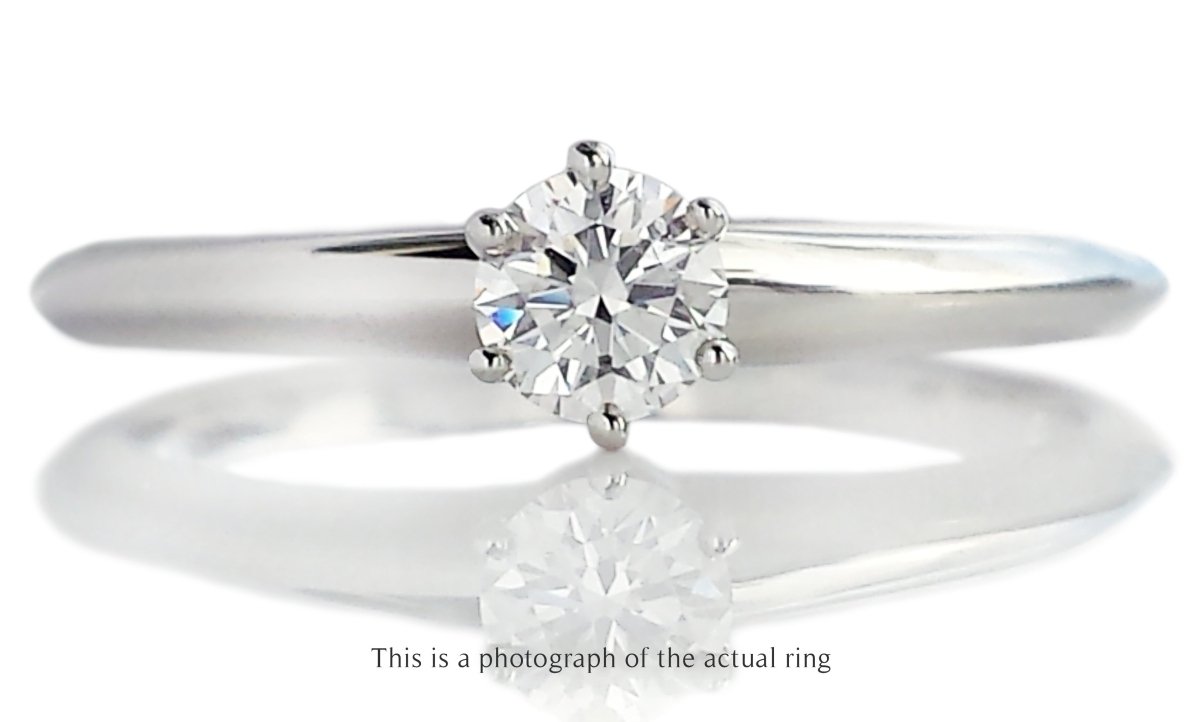 Tiffany & Co 0.24ct E/IF Round Brilliant Diamond Engagement Ring - Bloomsbury Manor Ltd