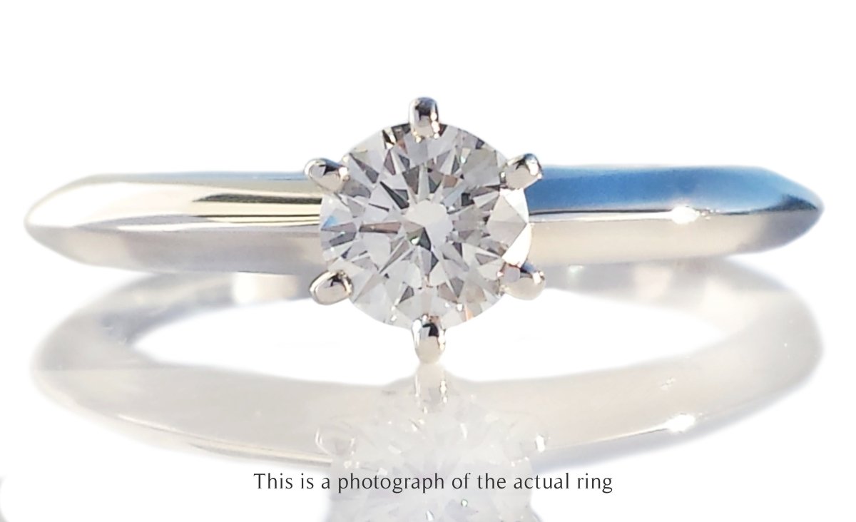 Tiffany & Co. 0.28ct E/VVS2 Round Brilliant Cut Diamond Engagement Ring - Bloomsbury Manor Ltd