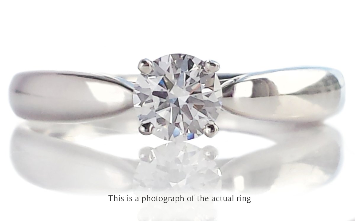 Tiffany & Co 0.29ct E/VS1 Round Brilliant Diamond Harmony Engagement Ring - Bloomsbury Manor Ltd