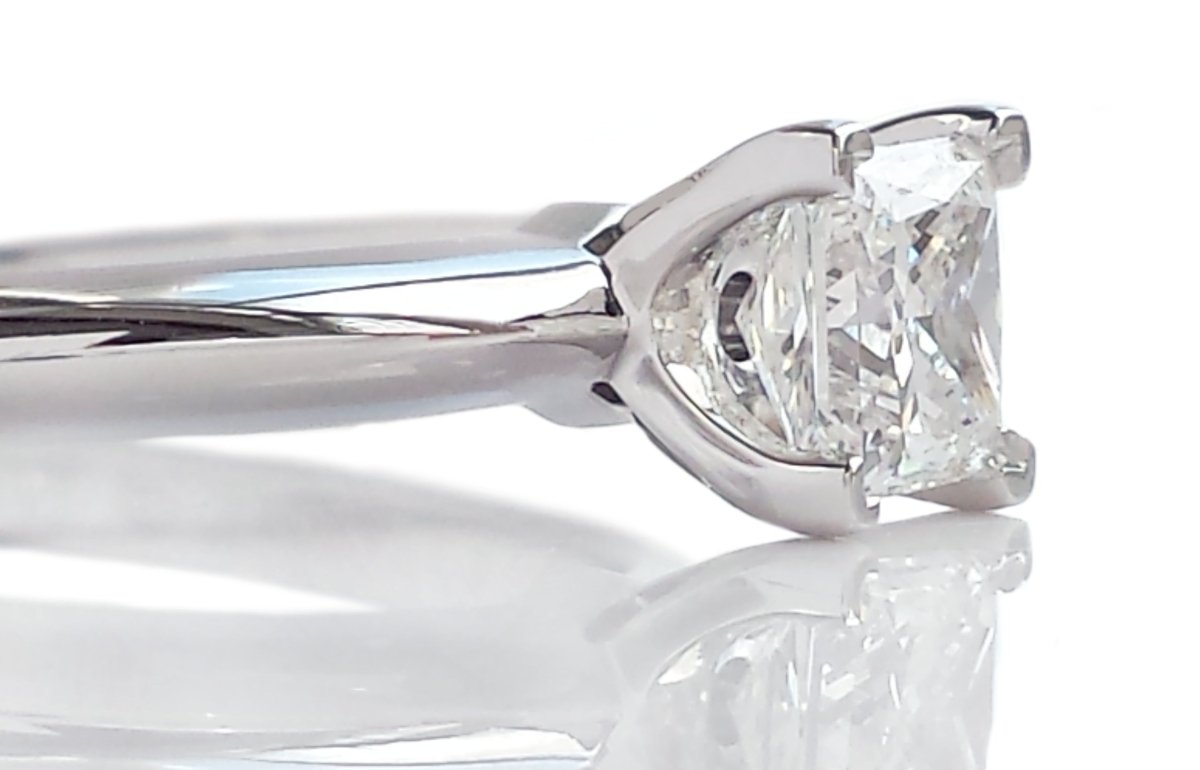 Tiffany & Co. 0.43ct F/VVS2 Princess Cut Diamond Engagement Ring - Bloomsbury Manor Ltd