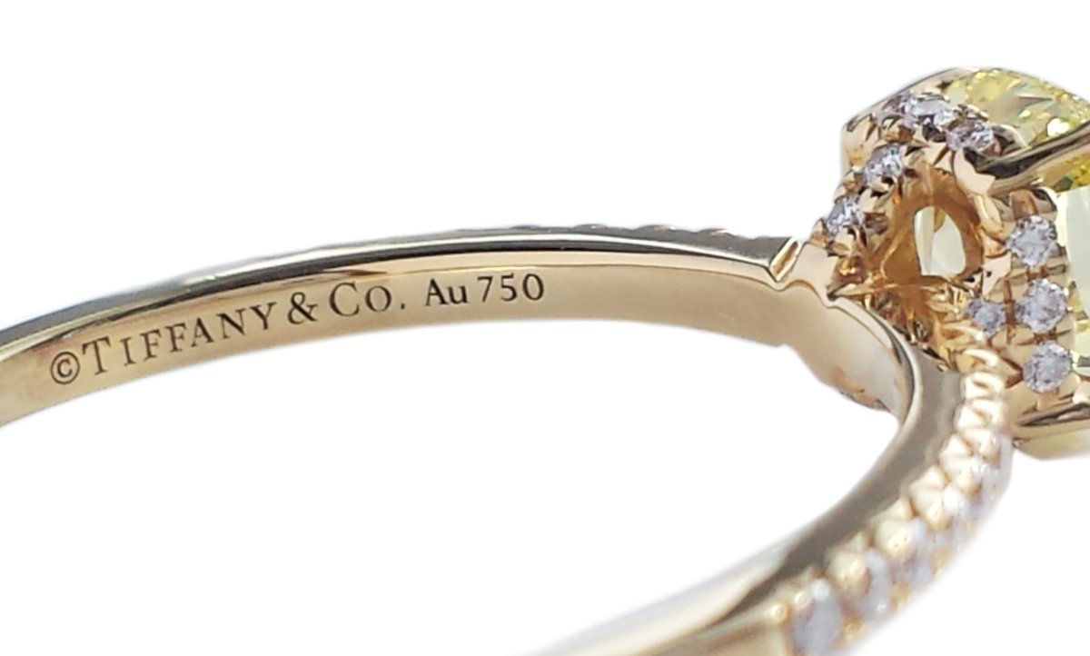 Tiffany & Co. 1.01ct FI/VVS1 Fancy Intense Yellow 'True' Diamond Engagement Ring - Bloomsbury Manor Ltd