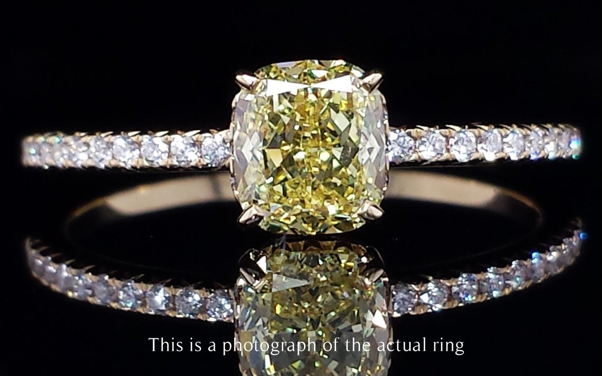 Tiffany & Co. 1.01ct FI/VVS1 Fancy Intense Yellow 'True' Diamond Engagement Ring - Bloomsbury Manor Ltd