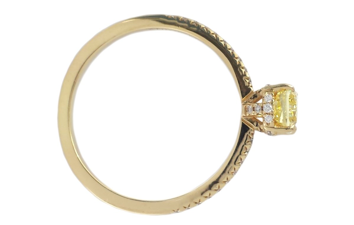 Tiffany & Co. 1.01ct FI/VVS1 Fancy Intense Yellow 'True' Diamond Engagement Ring - Bloomsbury Manor Ltd