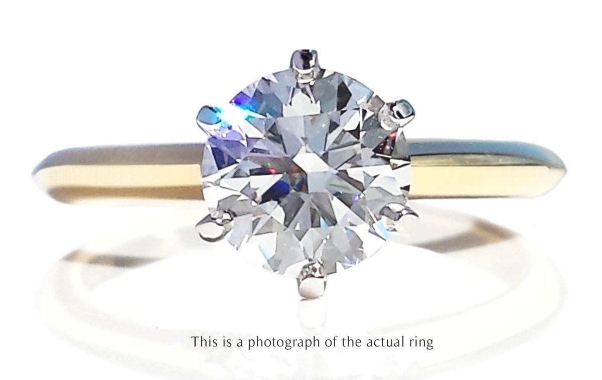 Tiffany & Co 1.20ct F/VS2 Round Brilliant Diamond Engagement Ring - Bloomsbury Manor Ltd