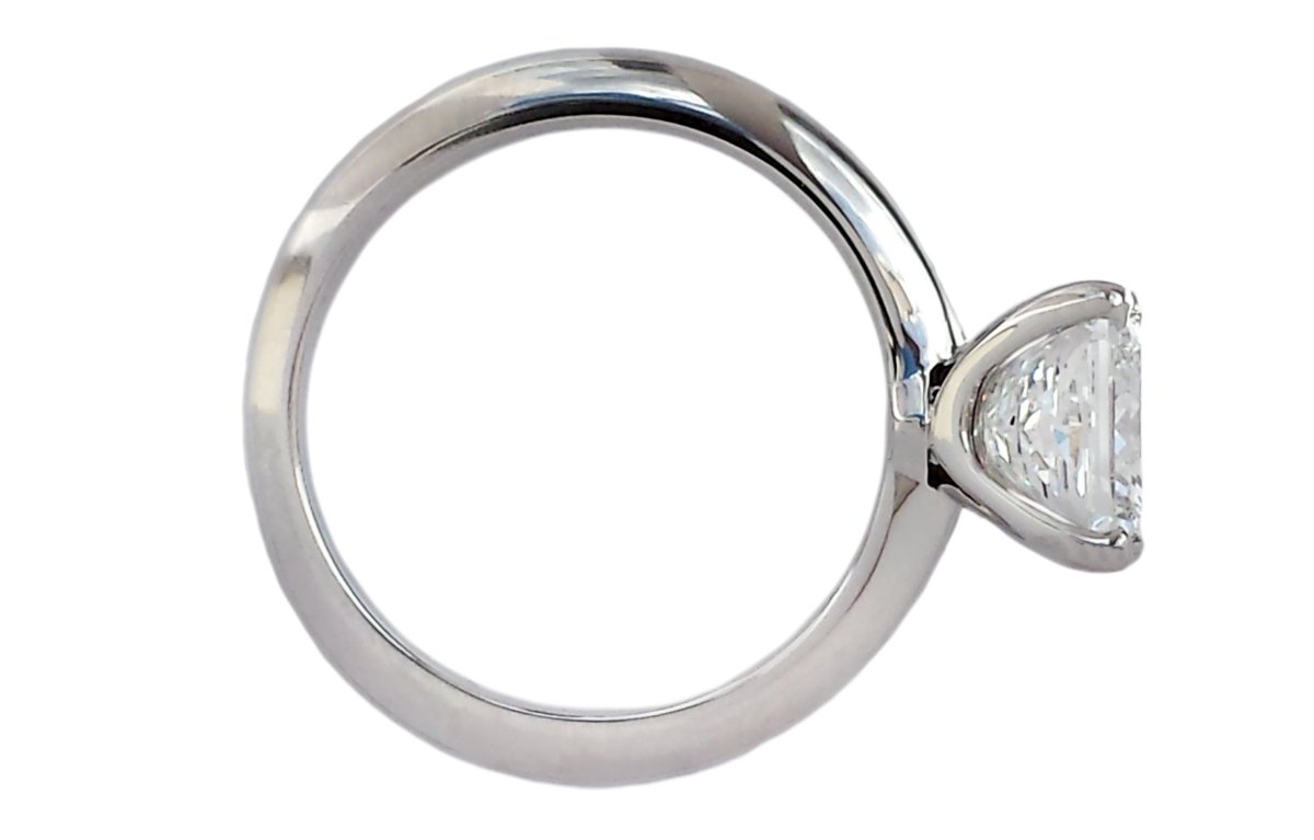 Tiffany & Co. 1.54ct F/VVS2 Princess Cut Diamond Engagement Ring - Bloomsbury Manor Ltd