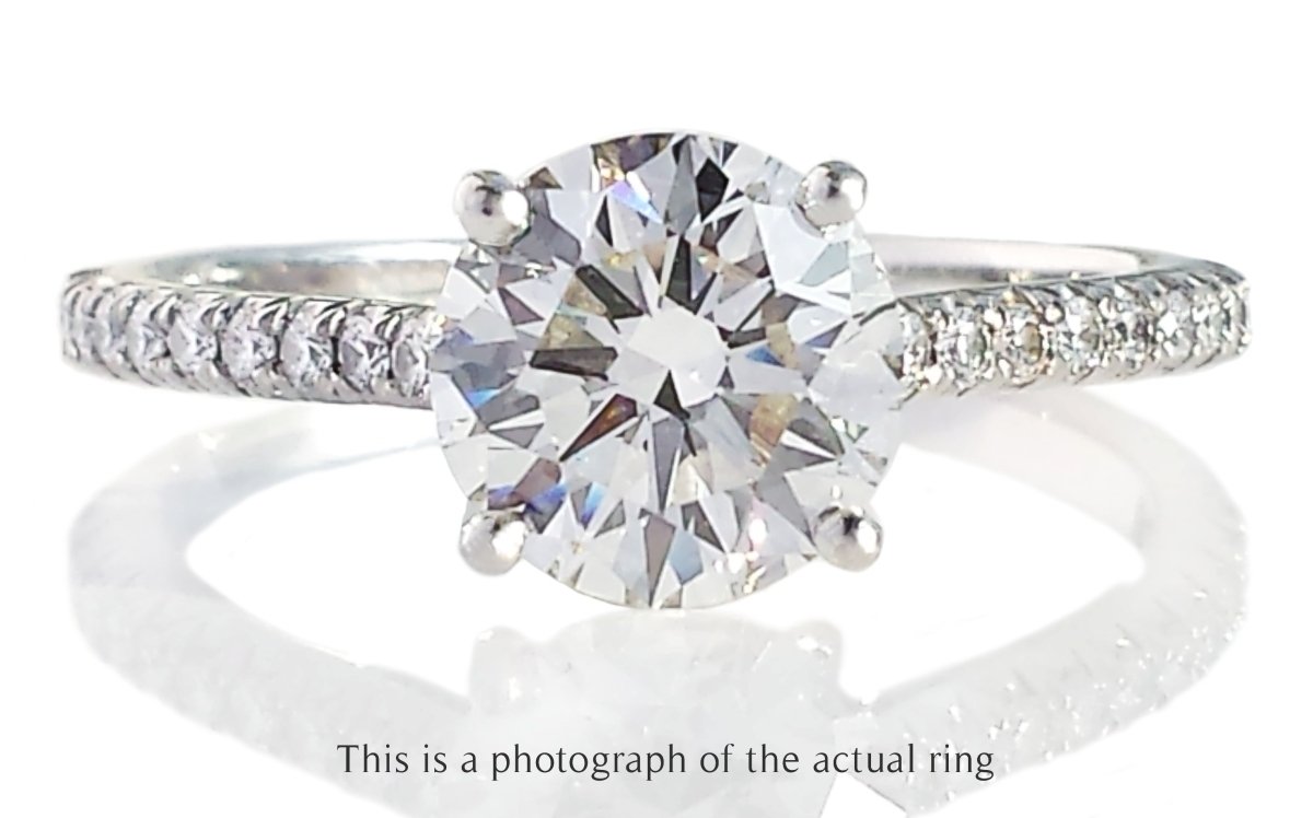 Tiffany & Co. 1.62ct I/VVS2 Triple - XXX 'Novo' Round Brilliant Diamond Engagement Ring - Bloomsbury Manor Ltd