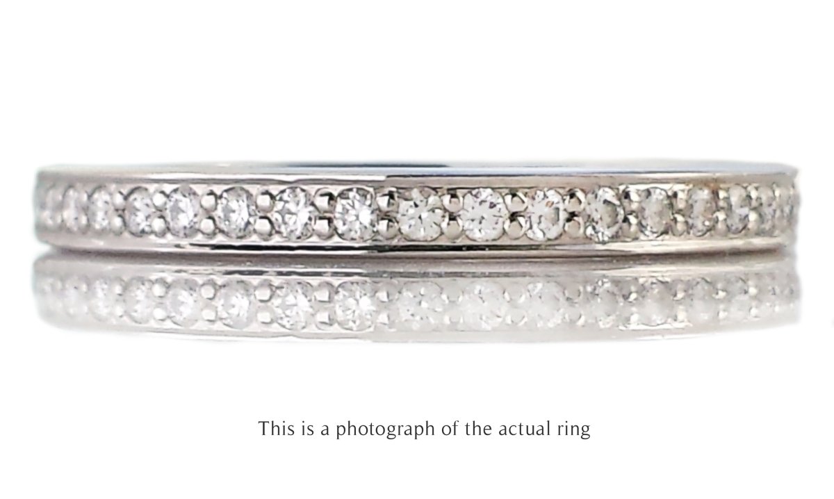Tiffany & Co. 2.5mm Bead Set Diamond Wedding Band - Bloomsbury Manor Ltd