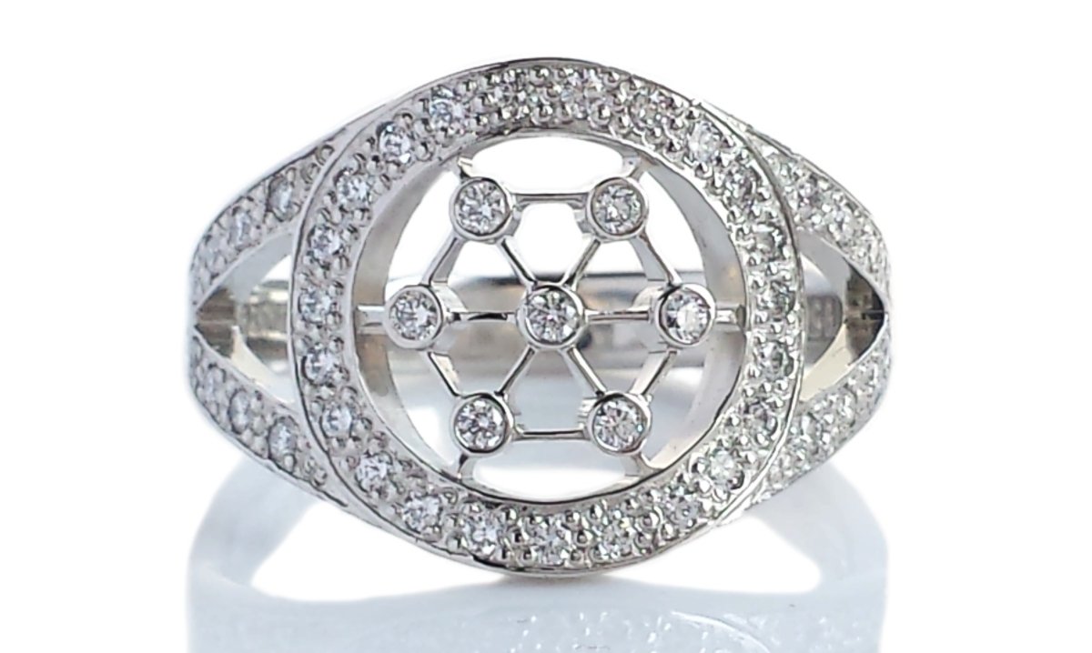 Tiffany & Co. Cut Out Diamond Cigar Band Ring - Bloomsbury Manor Ltd