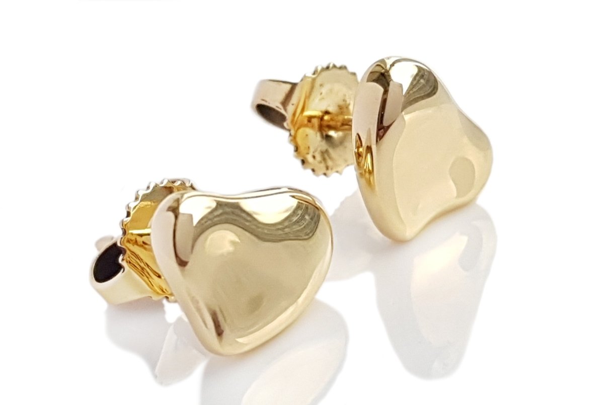Tiffany & Co. Elsa Peretti Full Heart Earrings - Bloomsbury Manor Ltd