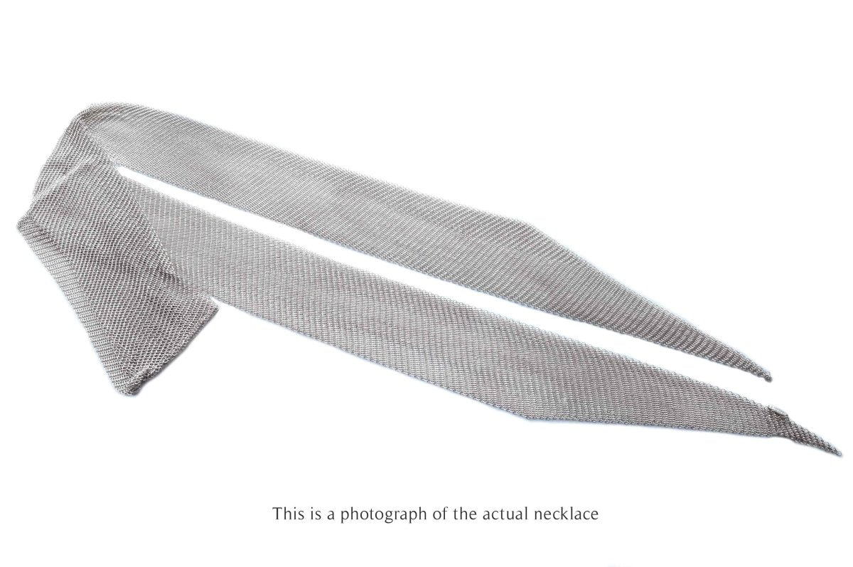 Tiffany & Co. Elsa Peretti Mesh Scarf Necklace in Silver, Small - Bloomsbury Manor Ltd