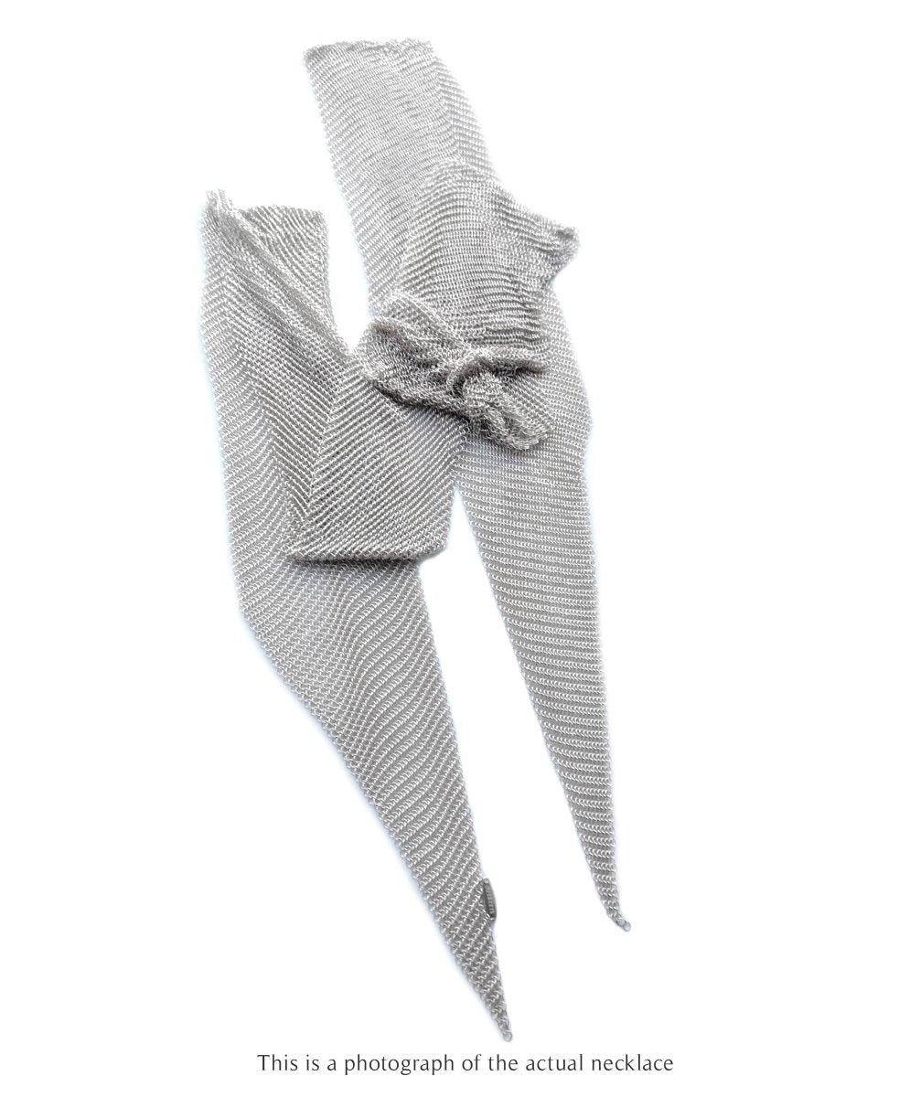 Tiffany & Co. Elsa Peretti Mesh Scarf Necklace in Silver, Small - Bloomsbury Manor Ltd