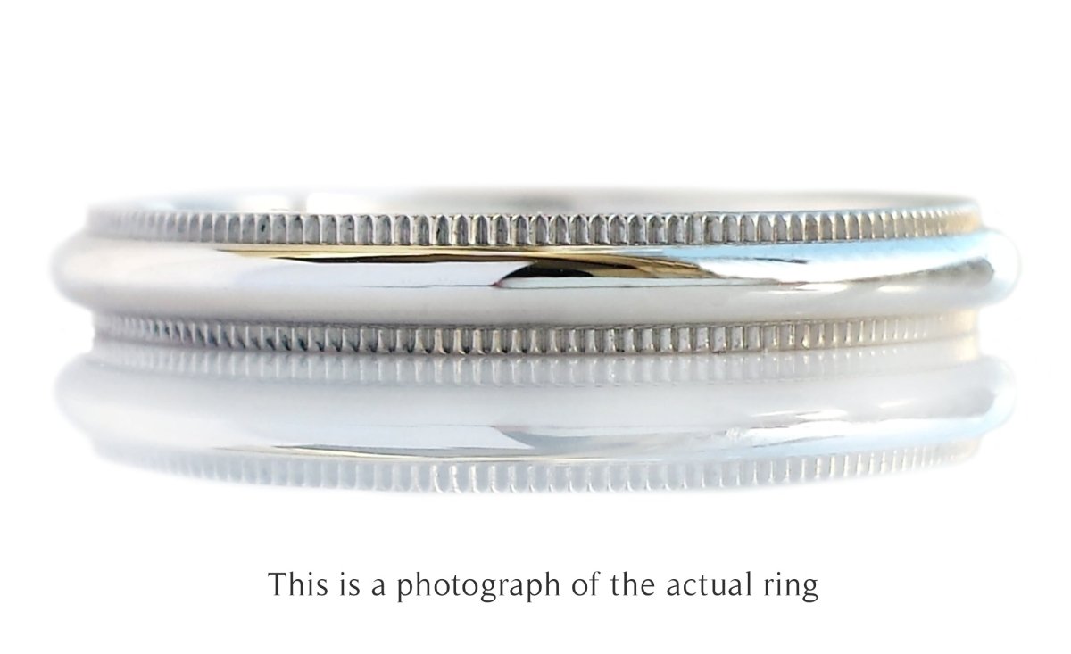 Tiffany & Co. Milgrain Edge 3mm Together Wedding Band - Bloomsbury Manor Ltd