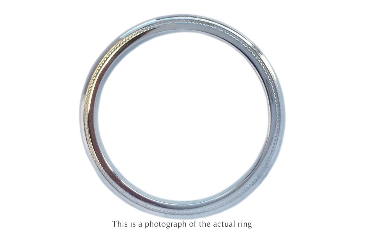 Tiffany & Co. Milgrain Edge 3mm Together Wedding Band - Bloomsbury Manor Ltd