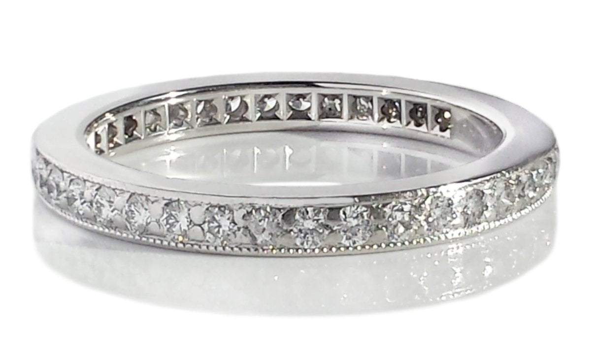 Tiffany & Co. Millegrain Edge Legacy Full Circle Diamond Wedding / Eternity Band - Bloomsbury Manor Ltd