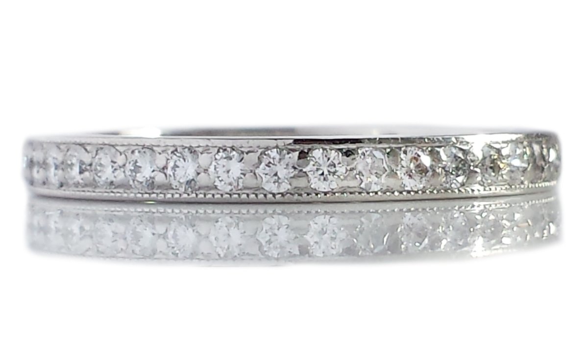 Tiffany & Co. Millegrain Edge Legacy Full Circle Diamond Wedding / Eternity Band - Bloomsbury Manor Ltd
