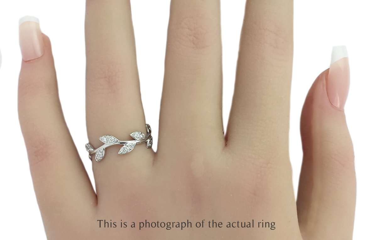 Tiffany & Co. Olive Leaf Diamond Ring by Paloma Picasso - Bloomsbury Manor Ltd