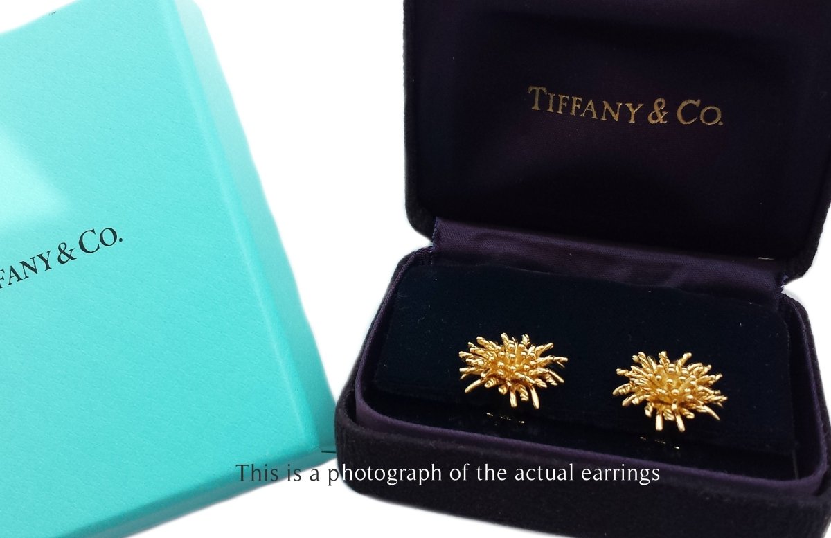 Tiffany & Co Sea Vintage Sea Anemone Clip Earrings - Bloomsbury Manor Ltd