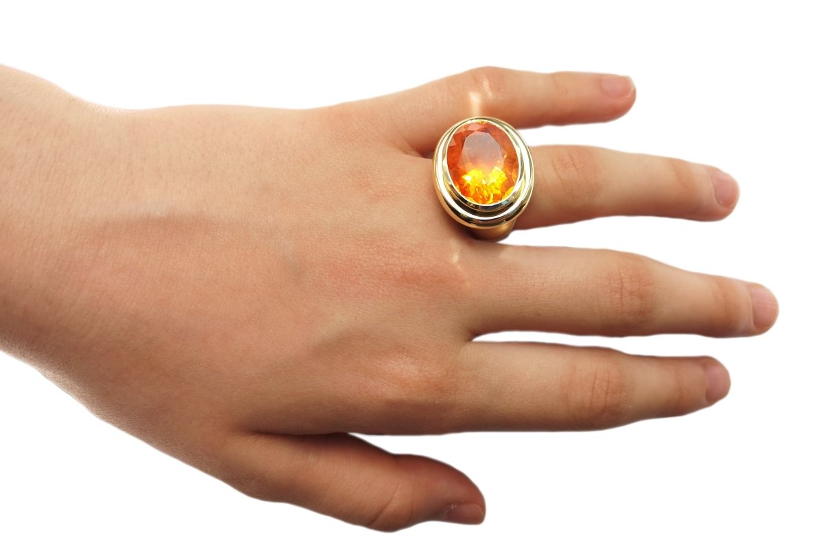 Tiffany & Co. Vintage Fire Opal Ring by Paloma Picasso - Bloomsbury Manor Ltd