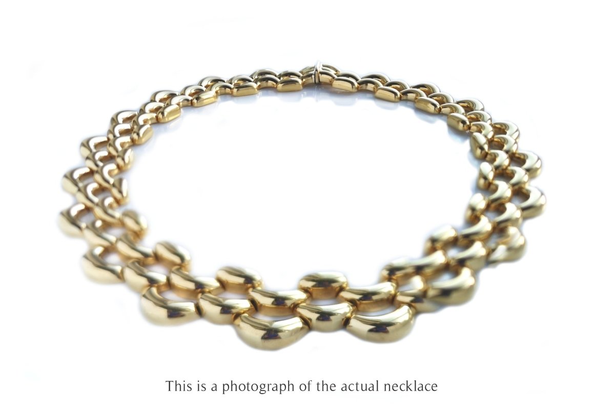 Vintage Cartier 1993 Demi Lune Necklace - Bloomsbury Manor Ltd