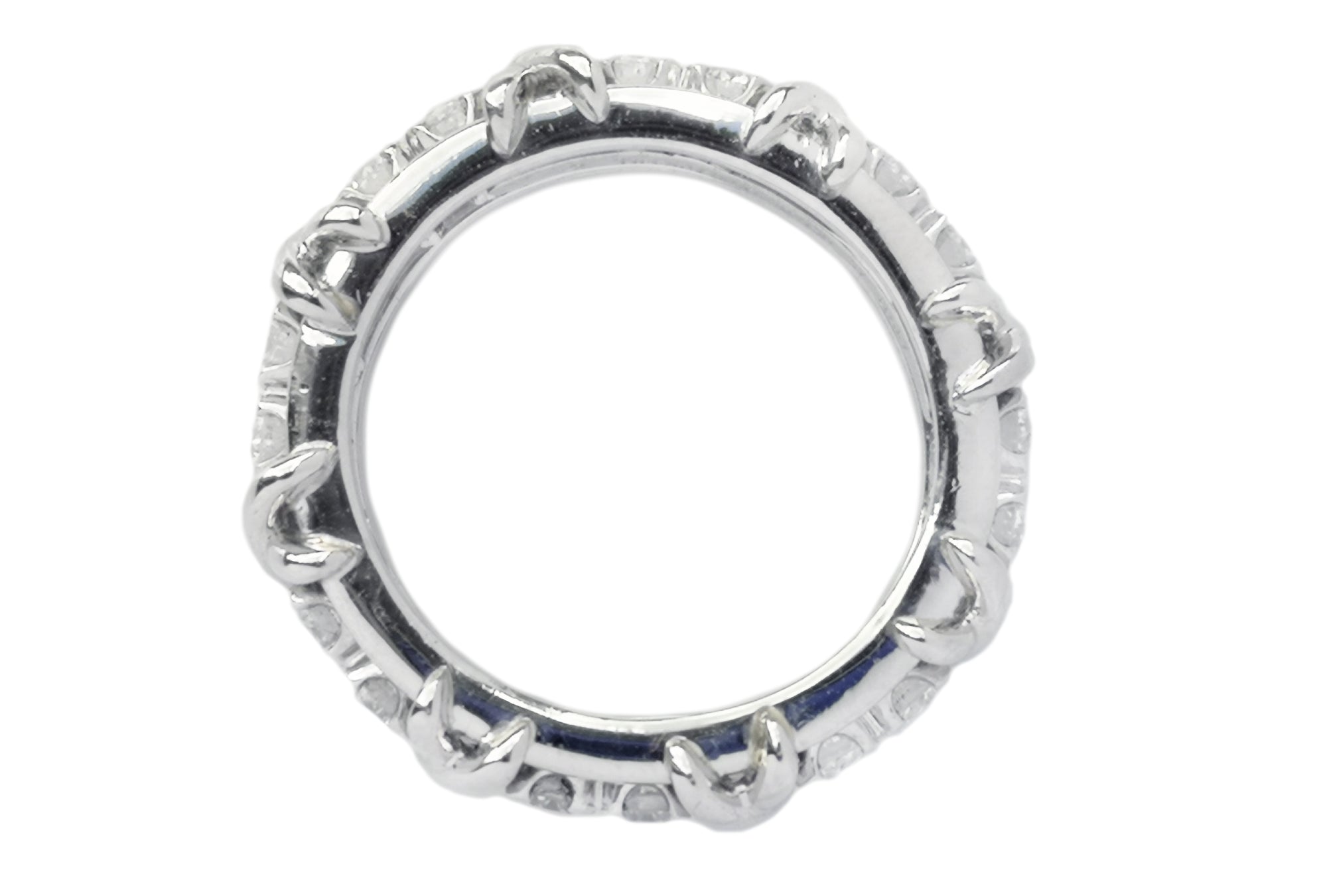 Sixteen Diamond Schlumberger Style Diamond Ring SZ O