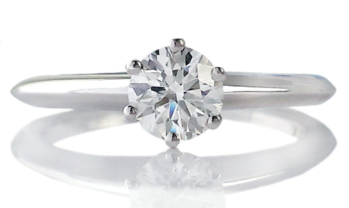 Tiffany & Co .46ct H/VS1 Round Brilliant Diamond Engagement Ring