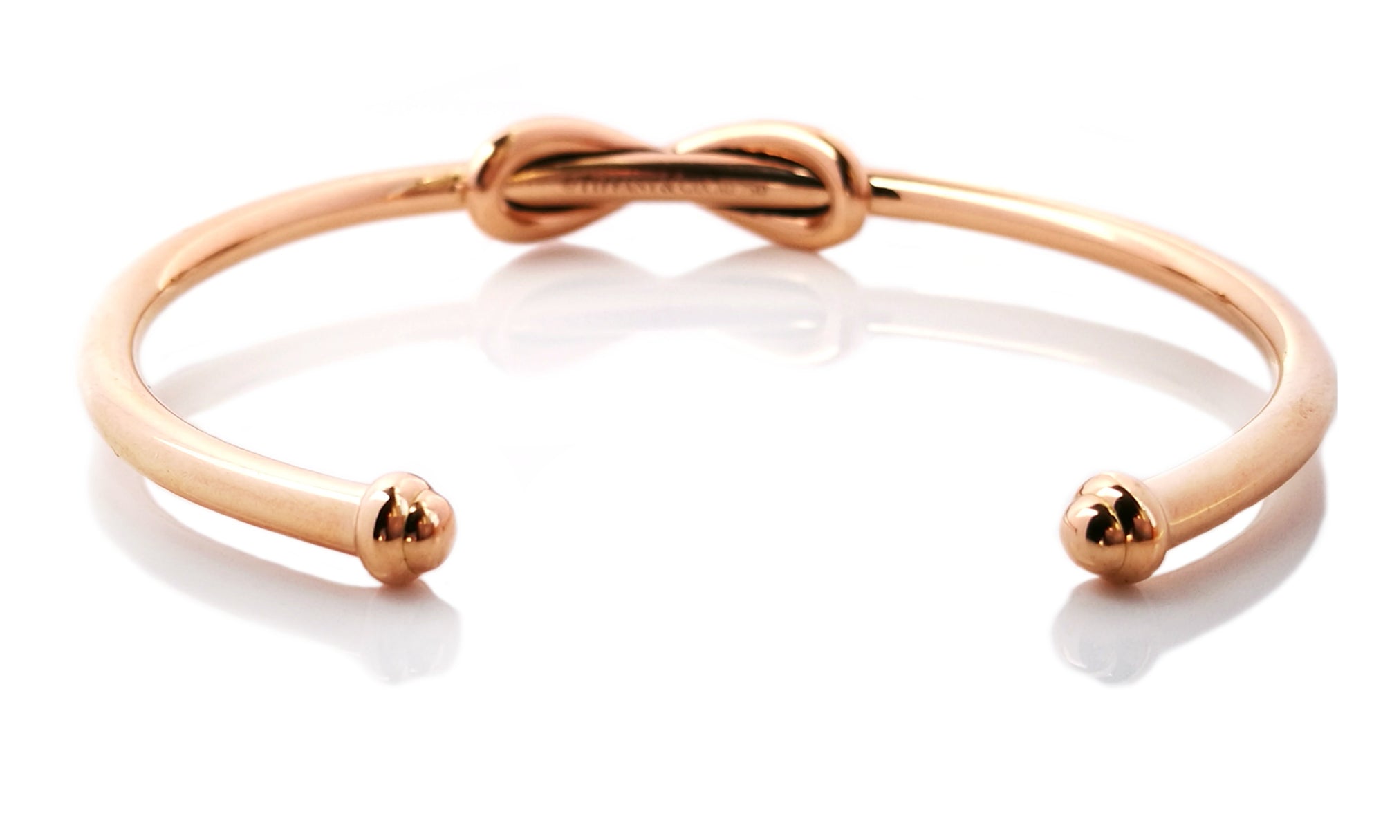 Tiffany & Co. 18k Rose Gold Infinity Cuff Bracelet