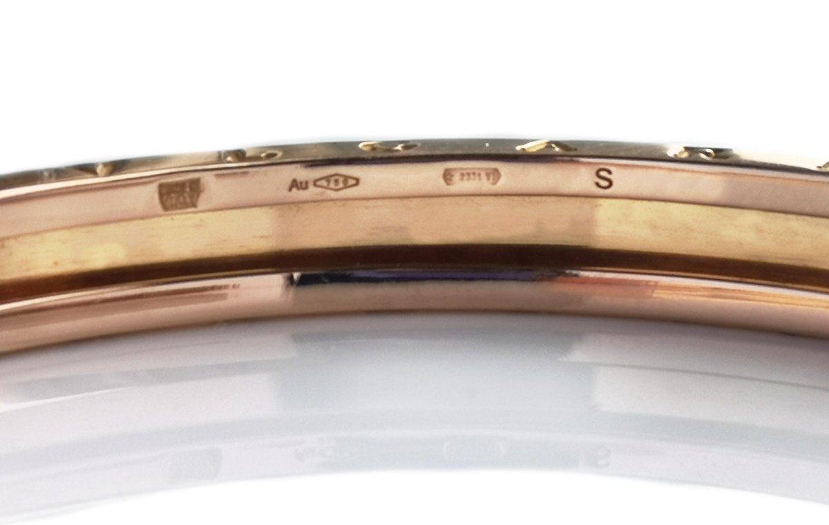 Bulgari Bvlgari 18k Rose Gold B.Zero1 Cuff Bracelet Small - Bloomsbury Manor Ltd