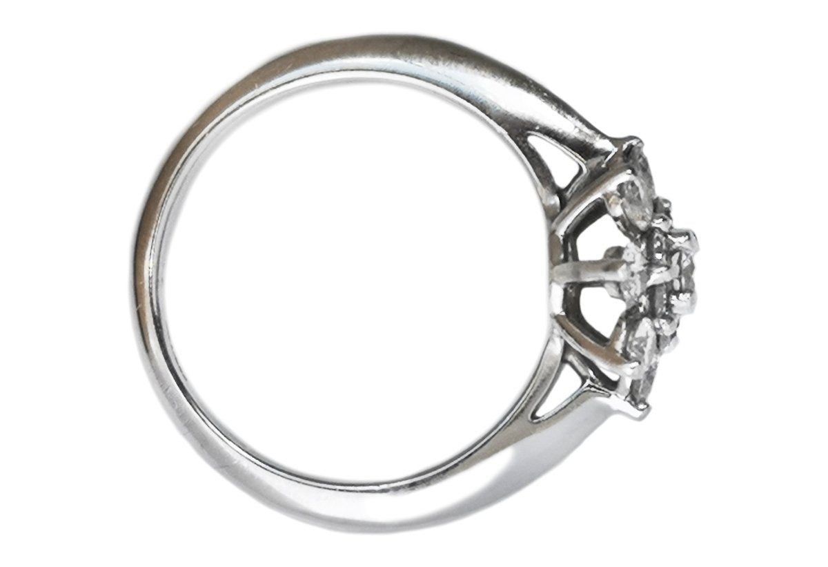 Tiffany & Co. 0.60ct Round Brilliant Diamond Flower Engagement Ring - Bloomsbury Manor Ltd