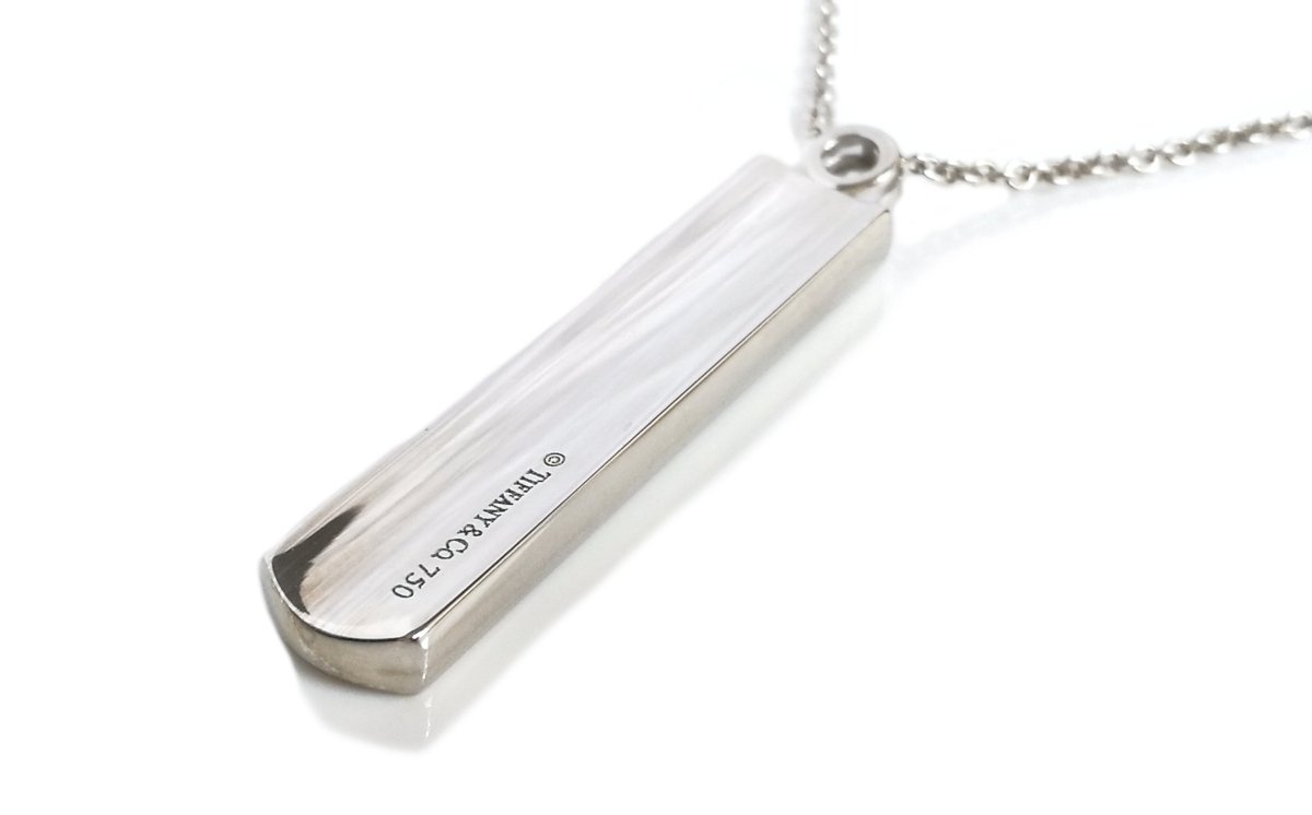 Tiffany & Co. 1837 Diamond Pendant Necklace, 18 inch chain - Bloomsbury Manor Ltd