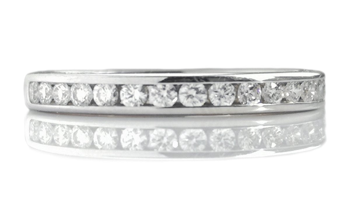 Tiffany & Co. 2.5mm 0.24ct Channel Set Diamond Wedding Band Ring - Bloomsbury Manor Ltd
