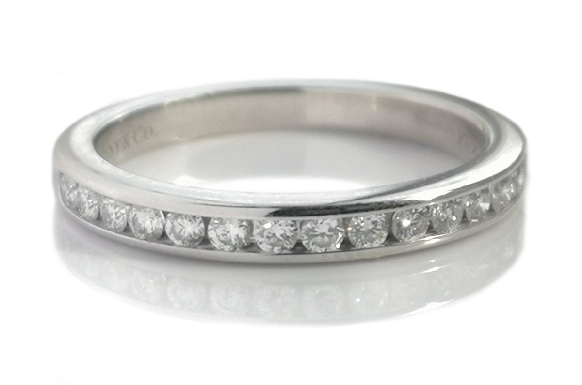 Tiffany & Co. 2.5mm 0.24ct Channel Set Diamond Wedding Band Ring - Bloomsbury Manor Ltd