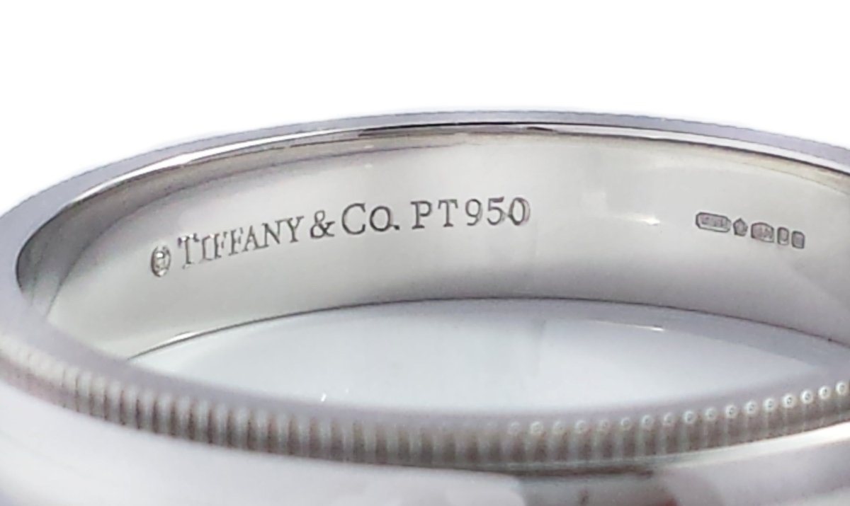 Tiffany & Co. 4mm Together Milgrain Edge Platinum Wedding Ring - Bloomsbury Manor Ltd