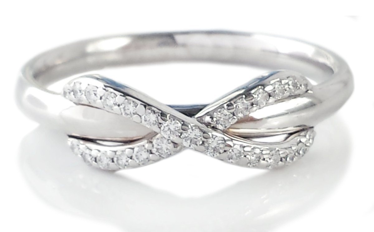 Tiffany & Co. Infinity Diamond Ring in 18K White Gold - Bloomsbury Manor Ltd