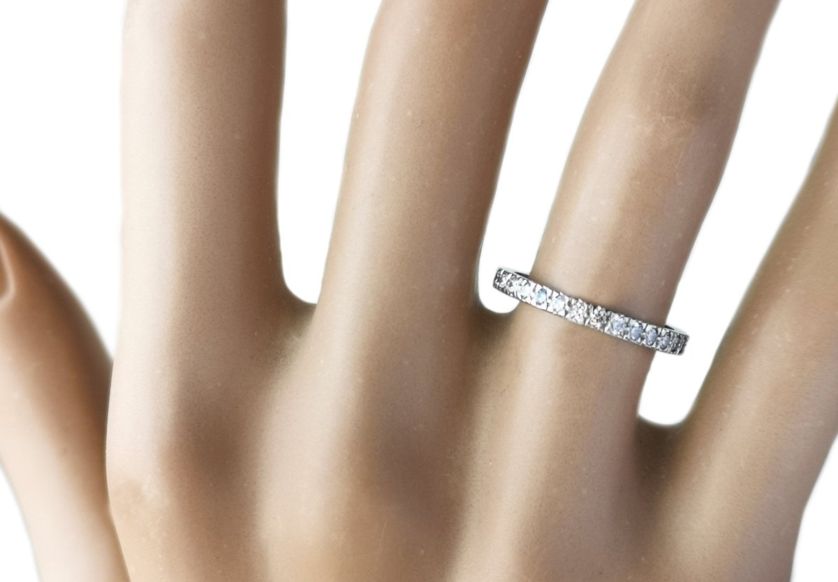 Tiffany & Co. Novo 0.23ct Half Circle Diamond Wedding Band / Ring - Bloomsbury Manor Ltd