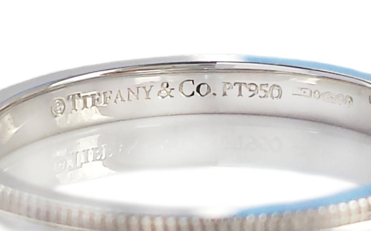 Tiffany & Co. Together 2mm Milgrain Platinum Wedding Band - Bloomsbury Manor Ltd
