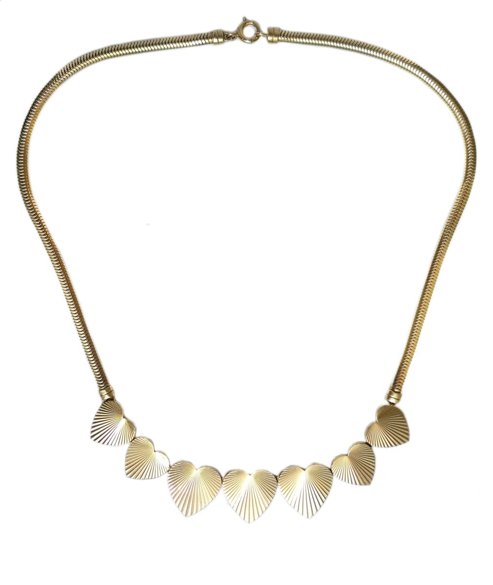 Tiffany & Co. Vintage 1960s Starburst Heart Necklace - Bloomsbury Manor Ltd