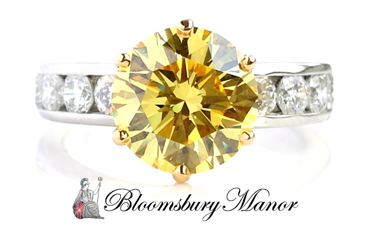 This Valentine's  - A Vivid Dream Fancy Yellow Diamond - Bloomsbury Manor Ltd