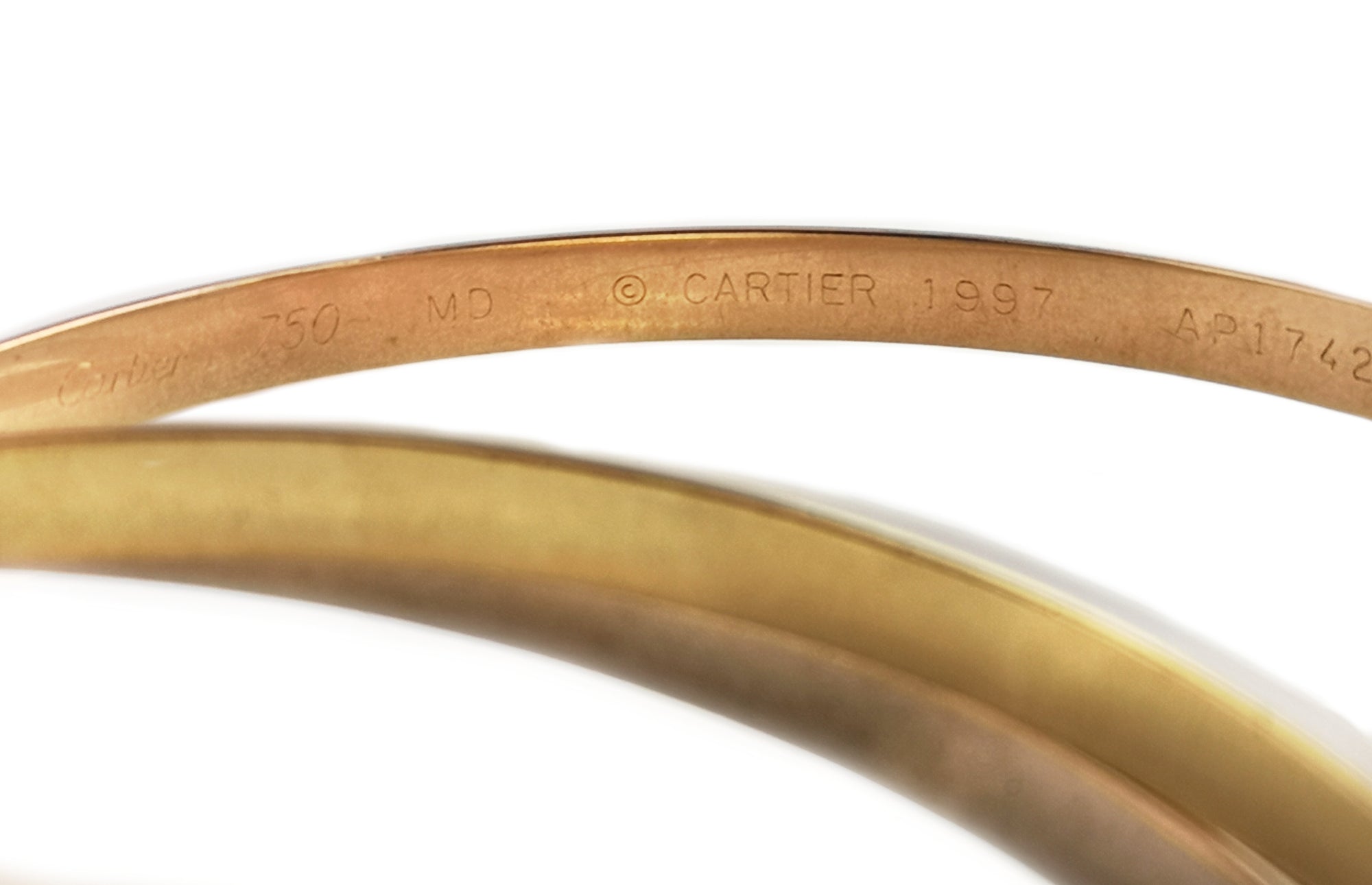 Cartier Trinity 18k Gold Classic Bracelet Bangle