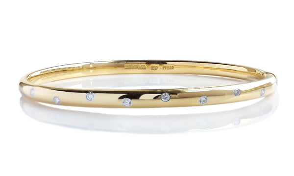 Tiffany & Co. Etoile 18K Yellow Gold 0.40 carat Diamond Bangle