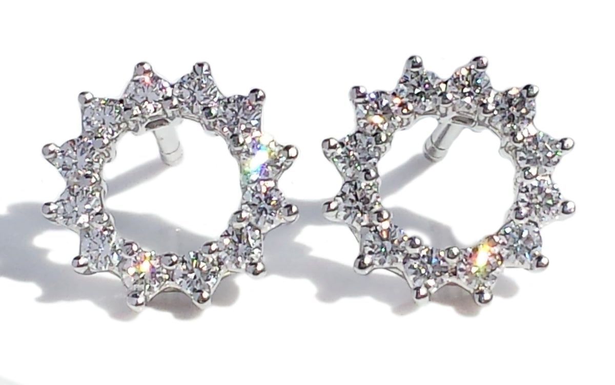 Tiffany & Co 0.46ct Diamond Circle Earrings RRP £4375