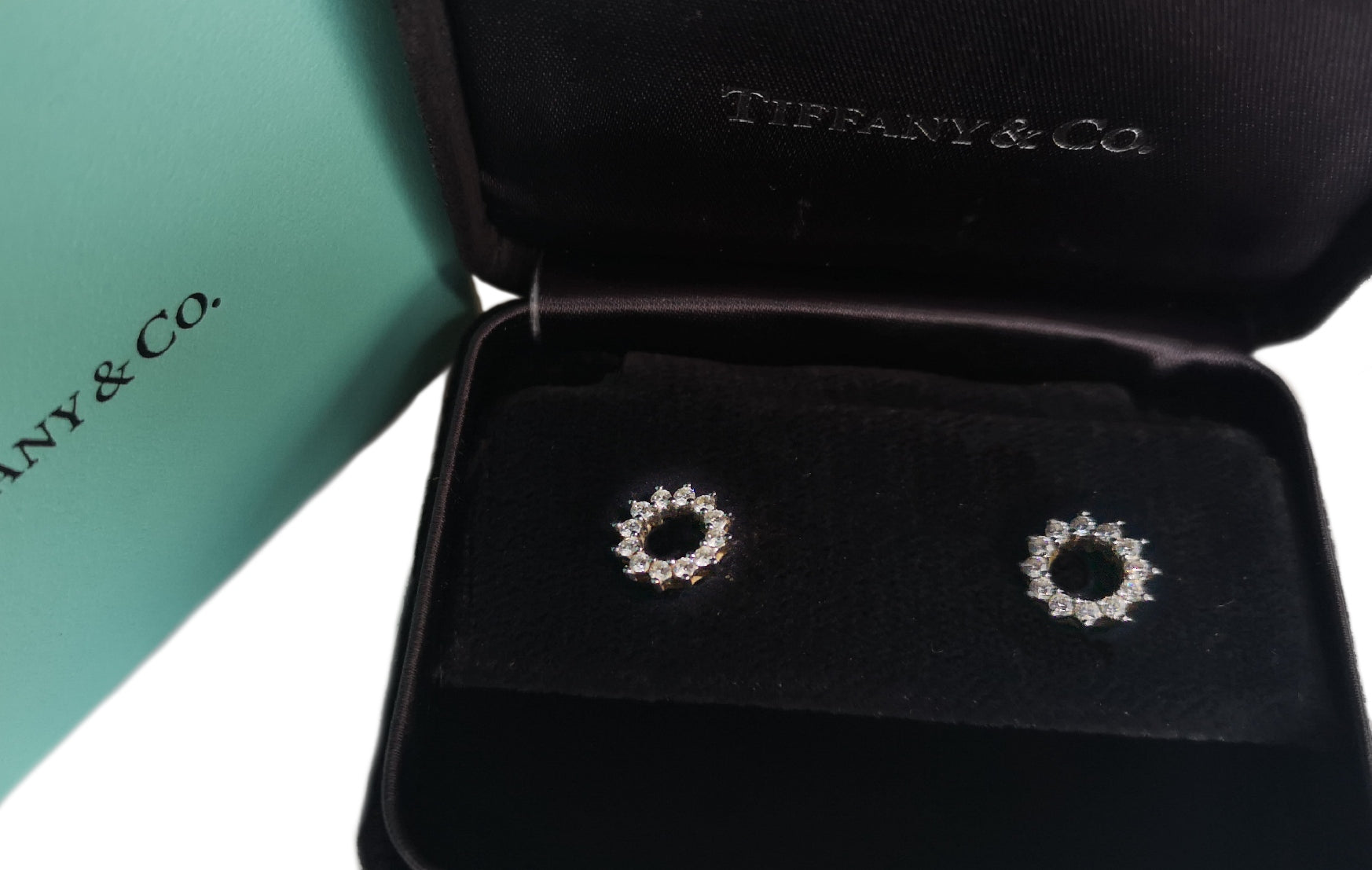 Tiffany & Co. 0.46ct Diamond Open Circle Earrings