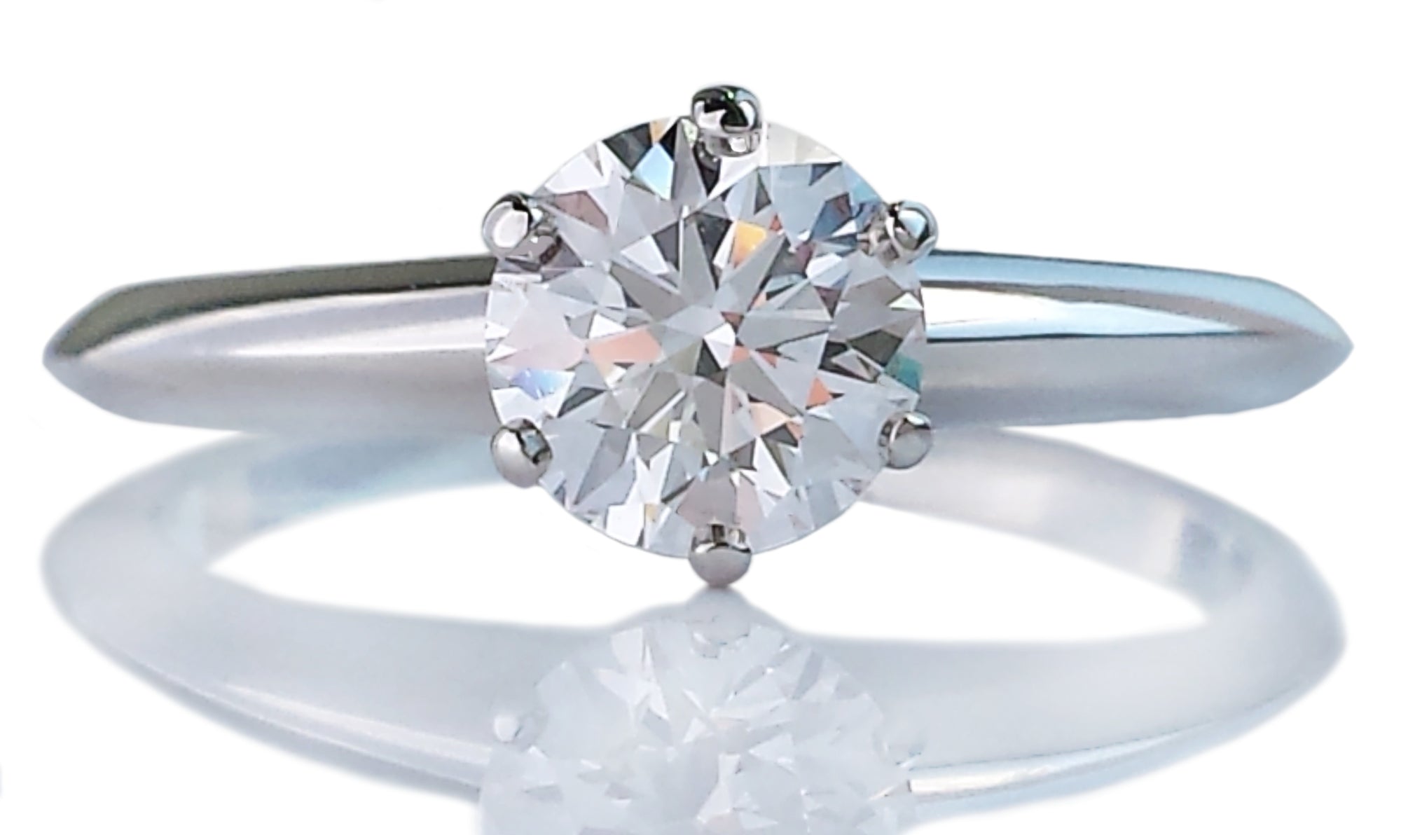 Tiffany & Co. 0.72ct D/VS1 Triple XXX Round Brilliant Diamond Engagement Ring