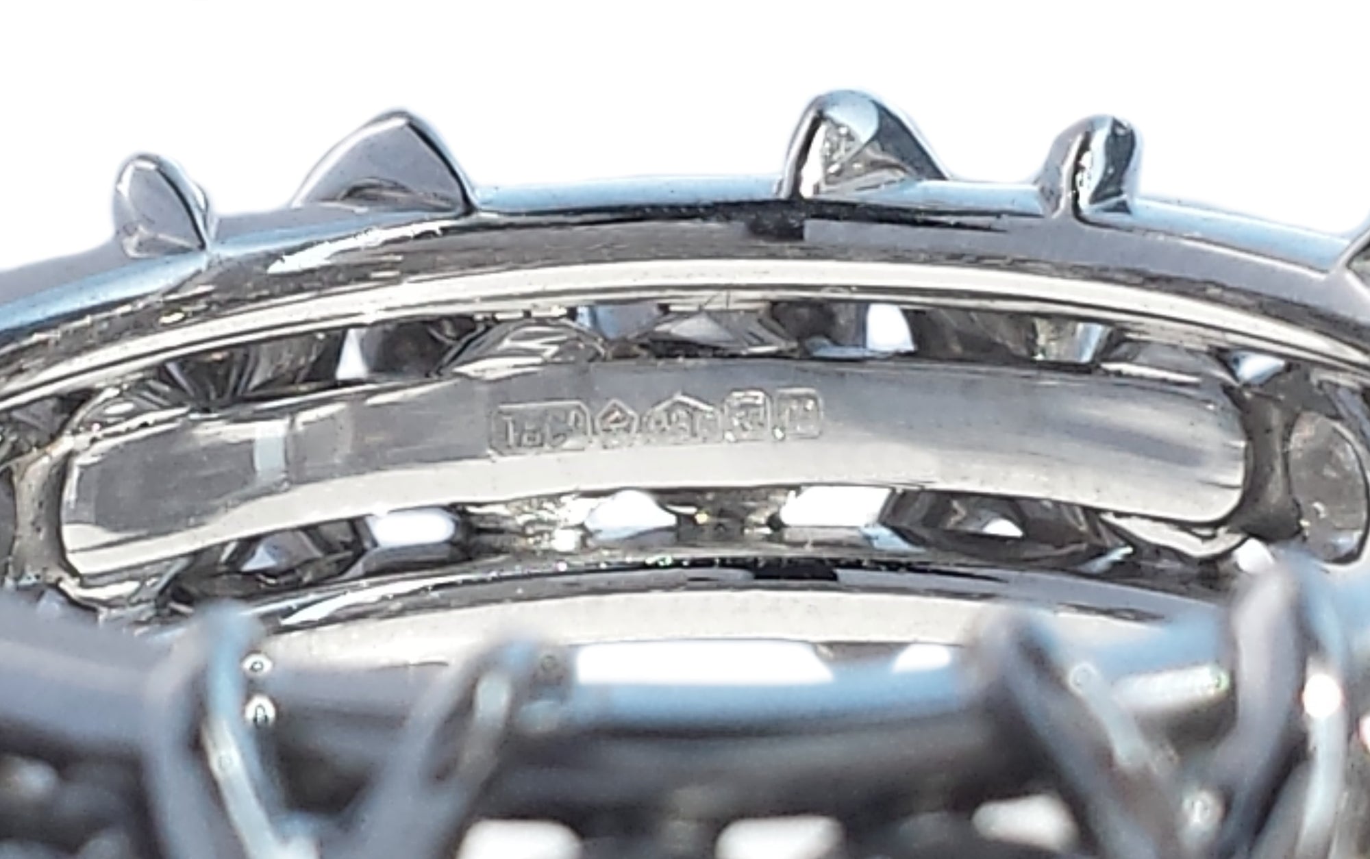 Tiffany & Co 1.14ct 16 Diamond Schlumberger Platinum Ring SZ N