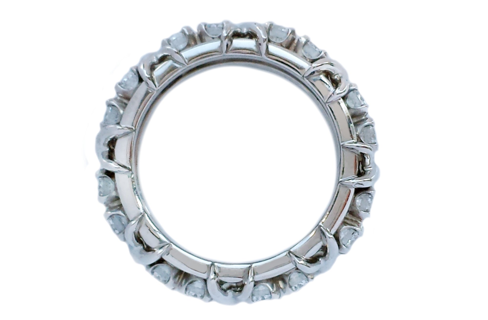 Tiffany & Co 1.14ct 16 Diamond Schlumberger Platinum Ring SZ N