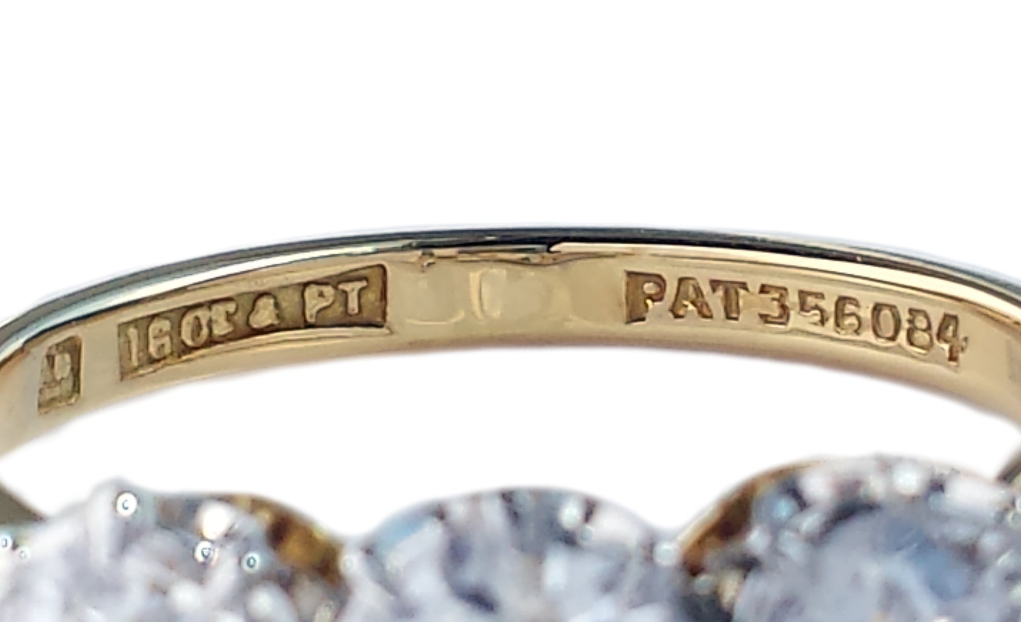Art Deco 1.10ct G/SI1 3-Stone Old Cut Diamond Engagement Ring