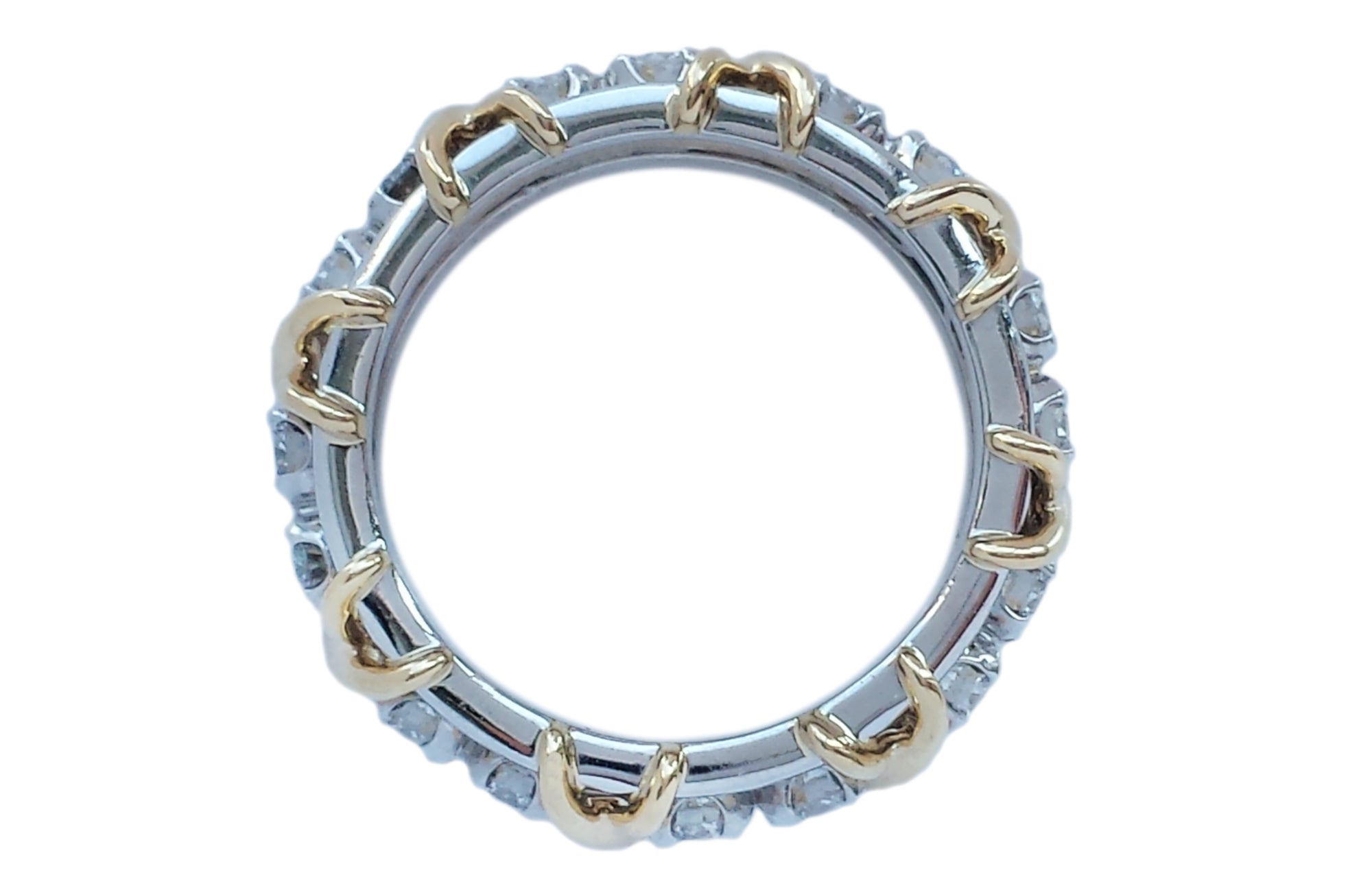 Tiffany & Co. 1.14ct Schlumberger Sixteen Diamond 'X' Ring