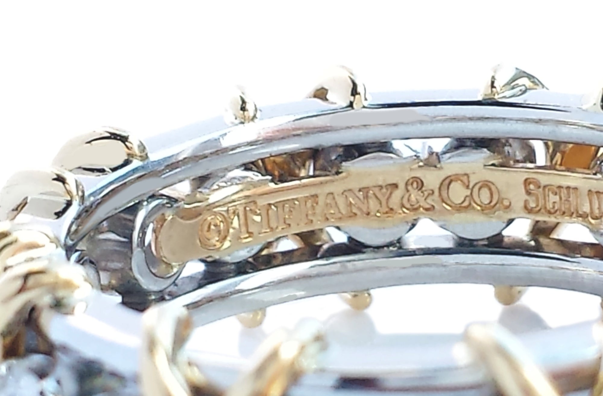Tiffany & Co. 1.14ct Schlumberger Sixteen Diamond 'X' Ring